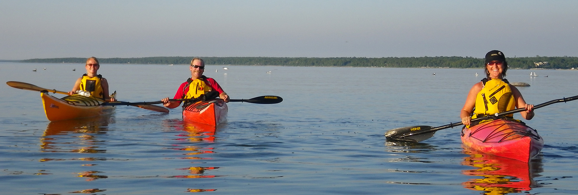 Kayaking on Lake Huron, Ontario